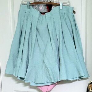 Harbor Grey Pleated Skirt